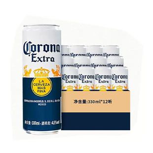 【临期4月到期】CORONA科罗娜墨西哥风味啤酒整箱听瓶装果味啤酒