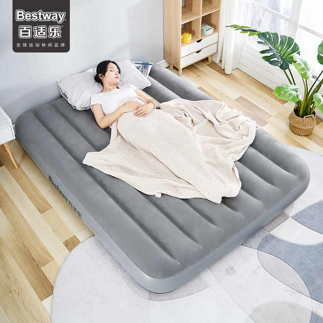 Bestway Air Cushion Single Home Double Air Mattress Plus Air Cushion Thickened Outdoor Portable Inflatable Bed