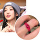 Halokracc Korean Style Kim Taeeeon 같은 스타일 베리 투명 스마일 얼굴 귀여운 아크릴 반지 Halokracc Korean Style Kim Taeeeon 같은 스타일 베리 투명 스마일 얼굴 귀여운 아크릴 반지