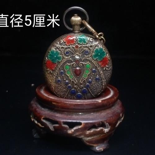 Mechanical Nostalgic nostalgic retro Jingtai blue inlaid with a gift of a friend gift for normal use-Taobao