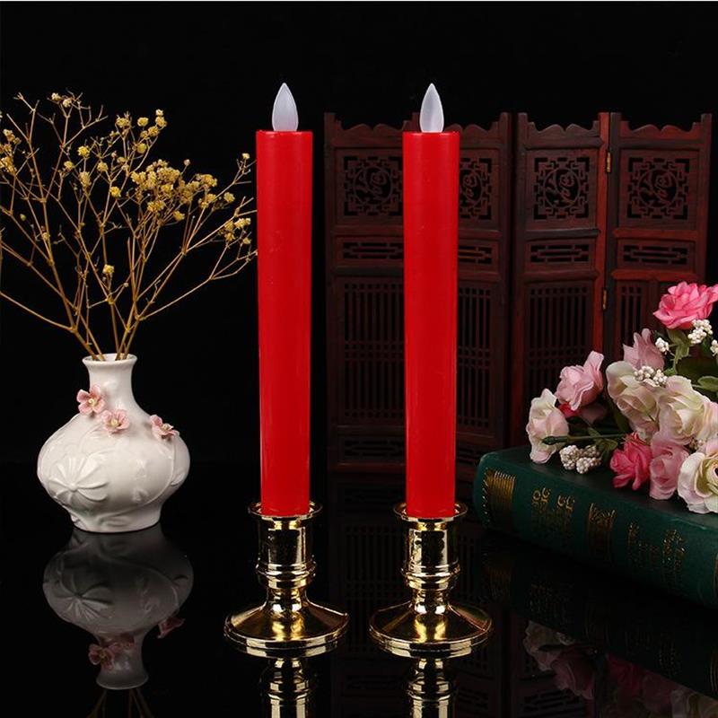 Electronic LED emulation candle lamp Shentai Home New emulated flame lamp Joe relocating to New Year's daily suit-Taobao