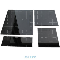 Two-bond-gas-fidelity welding-and-control ink-mirror sheet argon-arc welding welding anti-arc light black large glass lenses custom-made