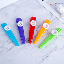 Factory plastic kazoo with replaceable flute film Orff musical instrument childrens kazoo accompaniment toy multi-color selection