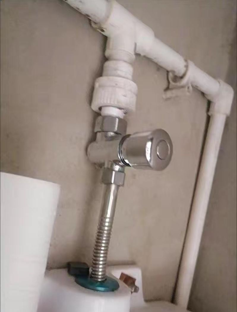 Min Fitting Urinal Flushing Valve Hand Press Type Small Poop Switch Full Copper Body Press Time Delay Valve Toilet Flush Valve-Taobao