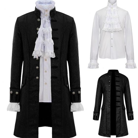Underwear base shirt Century aristocratic tuxedo prince performance costume European long central court dress European men's clothing
Underwear base shirt Century aristocratic tuxedo prince performance costume European long central court dress European men's clothing