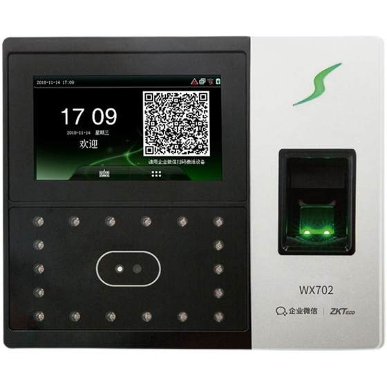 Zkteco Enterprise WeChat 체크인 머신 WX702 얼굴 인식 출석 기계 클라우드 출석 멀티 스토어 관리 모바일 앱 Zkteco Enterprise WeChat 체크인 머신 WX702 얼굴 인식 출석 기계 클라우드 출석 멀티 스토어 관리 모바일 앱