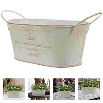 Metal Vases Vintage Flower Pot Retro Flower Pot Farmhouse