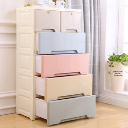 SSY simple multi-layer drawer-type five-drawer storage cabinet miscellaneous storage box large plastic wardrobe bedroom storage cabinet