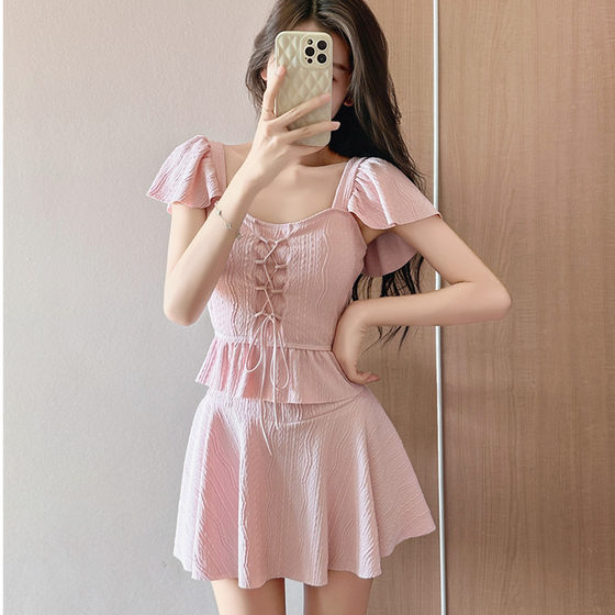 Beautiful hot spring bathing suit for women pure and lustful 2025 new hot split skirt style conservative slimming belly
Beautiful hot spring bathing suit for women pure and lustful 2025 new hot split skirt style conservative slimming belly