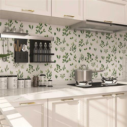 French 400/times;800 plant tiles kitchen bathroom solid color wall tiles toilet retro tiles