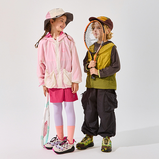 SMIBU童鞋儿童运动鞋2025秋季新款户外男童女童登山跑步鞋冬加绒