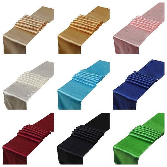 속도 25pcs 0x275cm Satisn 테이블 러너 테이블 장식 속도 25pcs 0x275cm Satisn 테이블 러너 테이블 장식