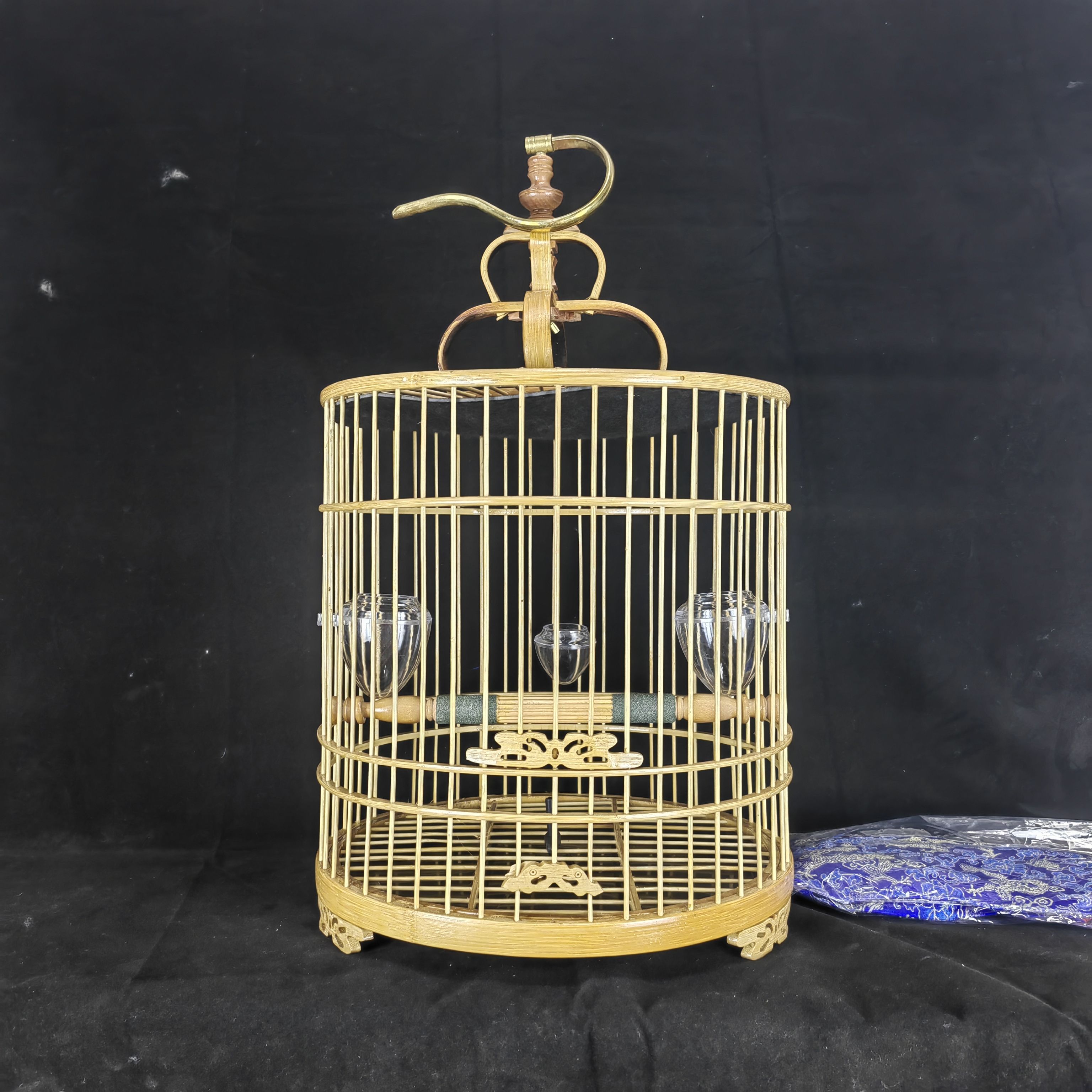 鳥籠 竹籠 竹製鳥籠小鳥籠小型小號竹編鳥籠小型鳥鳥籠（鳥籠/竹