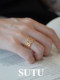 Sutu Sutu 링 중공 조각 925 Silver Light Light Luxury High-End Open Ring Tail Ring Niche Design Jewelry Sutu Sutu 링 중공 조각 925 Silver Light Light Luxury High-End Open Ring Tail Ring Niche Design Jewelry