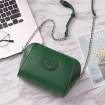 Leather shoulder large capacity small bag women 2021 new messenger bag cowhide spring and summer Korean version of the joker clutch tide