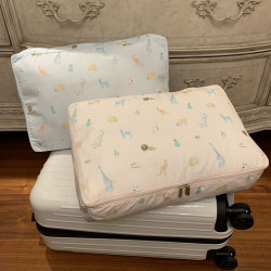 Petit Trouver Animal Park Foldable Travel Clothing Storage Bag Soft Fabric Bag for Luggage