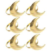 6pcs Alloy Napkin Rings Family Dinner Napkin Rings Wedding