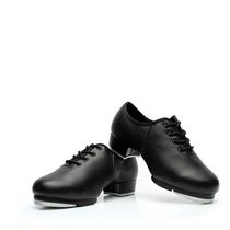 Leather Sports Dance Shoes ) Tap Dance Shoes Leather ) Leath