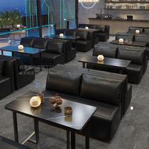 Bar deck sofa barbecue milk tea shop camping wind bar music restaurant bar bistro cafe table and chair combination