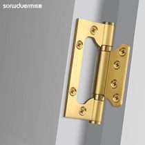 Shuodun slot-free hinges stainless steel wooden door door thickened 3 0 hinge 4 inch 15 bearing silent folding