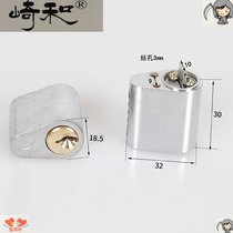 Large-plate fireproof door lock core tube well fire door channel door lock core universal copper core through unlock core superc level