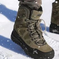 Mens snow boots Northeast cold resistant to minus 40 degrees womens hiking shoes warm cotton shoes plus velvet thickened waterproof and non-slip