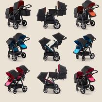 Twin baby stroller second baby double large child stroller can sit and lie down can be folded forward and backward easily