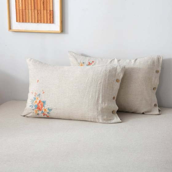Embroidered hemp four-piece set Chinese style original hemp bedding set high-end bed sheet quilt cover pillow cover
Embroidered hemp four-piece set Chinese style original hemp bedding set high-end bed sheet quilt cover pillow cover