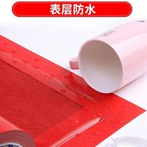 Red cloth-based tape strongly adheres to the decorative layout with the word Happy wedding carpet seams seamless single-sided tape