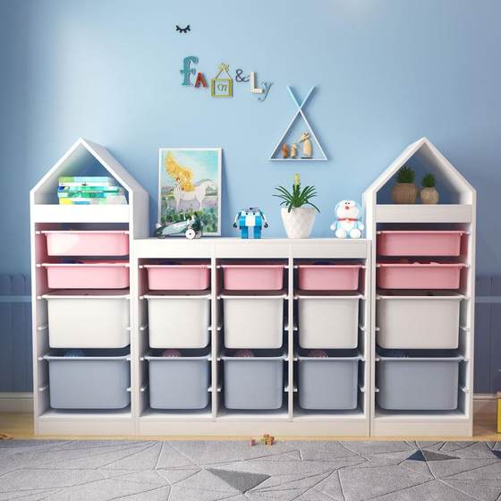 New children's play storage cabinet storage rack storage rack children's room large number of toys and storage 9983
New children's play storage cabinet storage rack storage rack children's room large number of toys and storage 9983