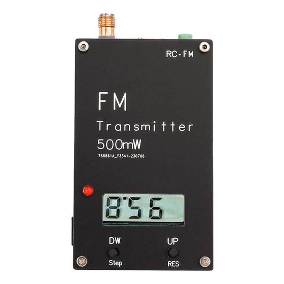 2000m FM 송신기 0.5W 500MW 디지털 디스플레이 스테레오 76-108MHz Type-C 2000m FM 송신기 0.5W 500MW 디지털 디스플레이 스테레오 76-108MHz Type-C