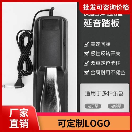 Electric piano sustain pedal electronic piano midi keyboard synthesizer universal piano metal foot pedal musical instrument accessories
Electric piano sustain pedal electronic piano midi keyboard synthesizer universal piano metal foot pedal musical instrument accessories