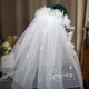 New Fairy Handmade Flower Veil P-Somian Enclesment Bride Headdress 인증서를 받고 사진 스타일의 결혼식 및 메이크업 경기를 찍습니다. New Fairy Handmade Flower Veil P-Somian Enclesment Bride Headdress 인증서를 받고 사진 스타일의 결혼식 및 메이크업 경기를 찍습니다.