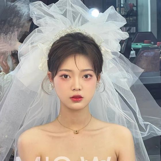 새로운 스타일 푹신한 원사 포상 베일 신부 웨딩 스튜디오 사진 소품 새로운 스타일 푹신한 원사 포상 베일 신부 웨딩 스튜디오 사진 소품