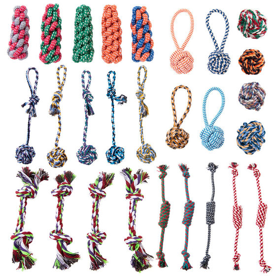 Pet teeth grinding supplies cotton rope toys cat and dog rope knot toys dog biting and resistant cotton rope knot sound toys
Pet teeth grinding supplies cotton rope toys cat and dog rope knot toys dog biting and resistant cotton rope knot sound toys