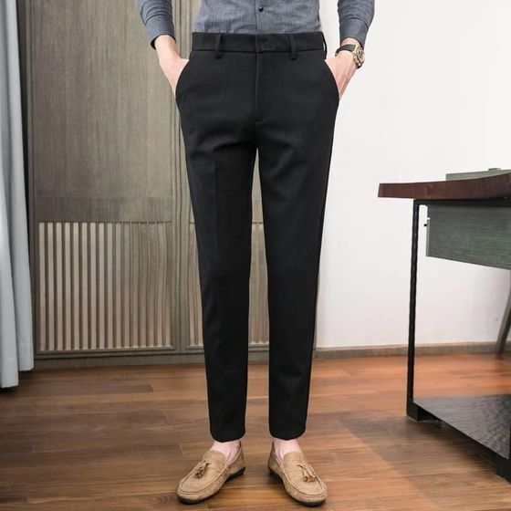 Straight trousers men's suit pants j Zim business casual trousers season woolen draped slim feet nine points 0725j
Straight trousers men's suit pants j Zim business casual trousers season woolen draped slim feet nine points 0725j