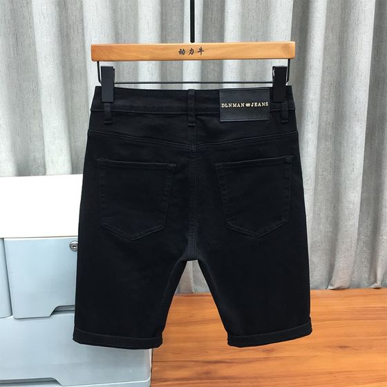 Breathable high-end black denim shorts men's summer thin trendy elastic horse M pants slim mid-pants casual five-point
Breathable high-end black denim shorts men's summer thin trendy elastic horse M pants slim mid-pants casual five-point