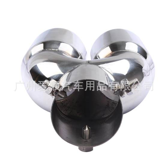 자동차 수정 된 더블 아웃 레트 배기 파이프 꼬리 목구리 직선 곡선 모델 63-76mm 일 아웃 두 스테인레스 스틸 테일 목구멍 머플러 자동차 수정 된 더블 아웃 레트 배기 파이프 꼬리 목구리 직선 곡선 모델 63-76mm 일 아웃 두 스테인레스 스틸 테일 목구멍 머플러