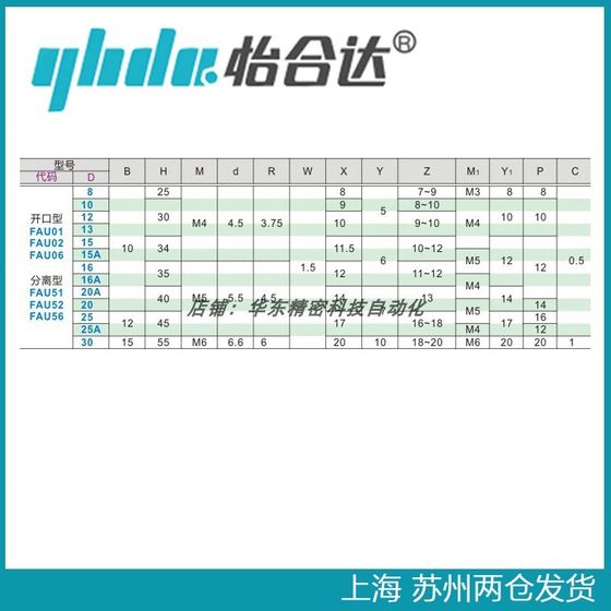 정품 Yiheda 고정 링 측면 장착 유형 FAU51 FAU52 FAU56 D8-D30 Full Series 정품 Yiheda 고정 링 측면 장착 유형 FAU51 FAU52 FAU56 D8-D30 Full Series