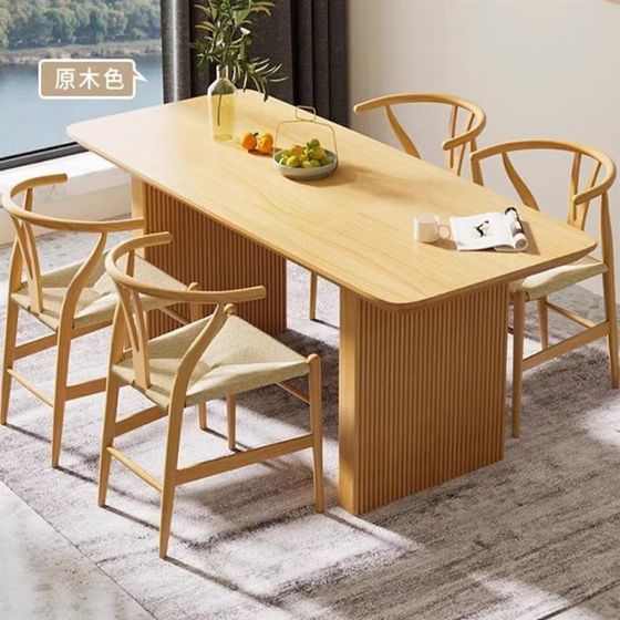 Residential furniture solid wood dining table small apartment dining table Nordic Japanese dining table dining chair rectangular wood desk
Residential furniture solid wood dining table small apartment dining table Nordic Japanese dining table dining chair rectangular wood desk