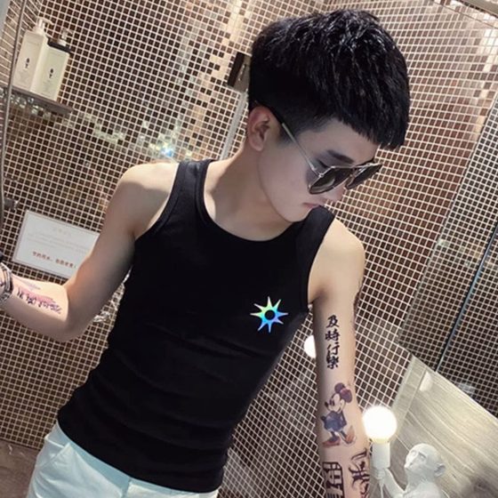 Men's vest summer pure cotton fitness two-string hull sports sweat-absorbing cotton sleeveless T-shirt summer base shirt 1
Men's vest summer pure cotton fitness two-string hull sports sweat-absorbing cotton sleeveless T-shirt summer base shirt 1