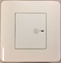 Schneider clearance single joint (Do not disturb)switch panel Tap series white E8431DS WE