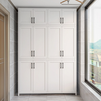 Space aluminum wall cabinet wall cabinet Bedroom wall-mounted storage wardrobe Balcony waterproof sunscreen wall-mounted cabinet Bathroom top cabinet