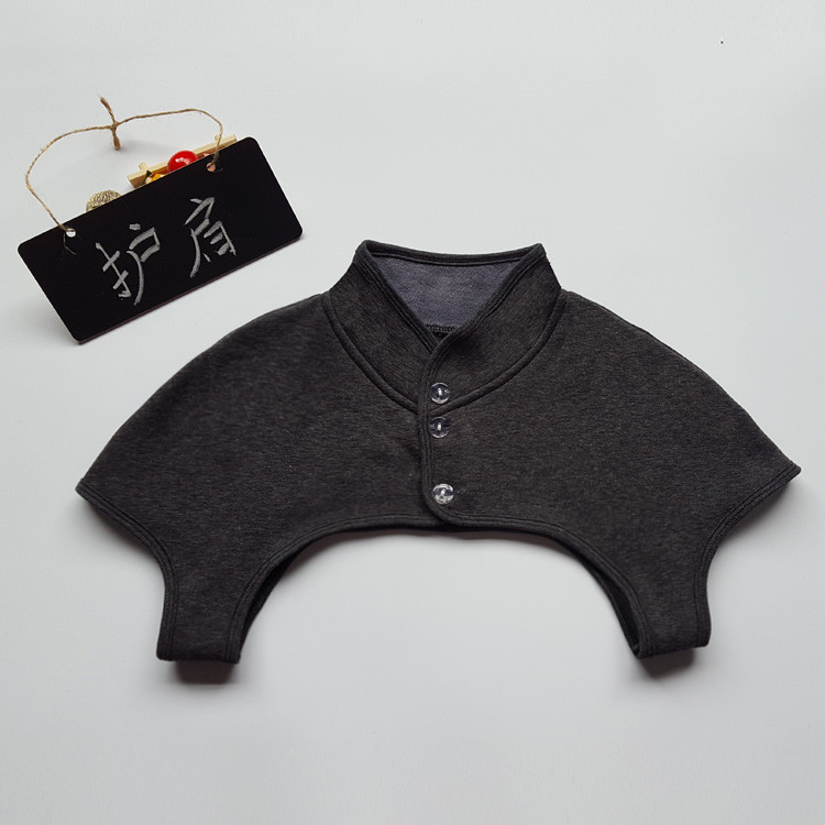 护肩膀坎肩棉睡觉加绒空调护肩夏季薄款高领护