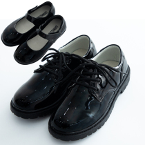 British style leather shoes girls princess shoes soft bottom shoes 61 boys kindergarten performance black performance shoes