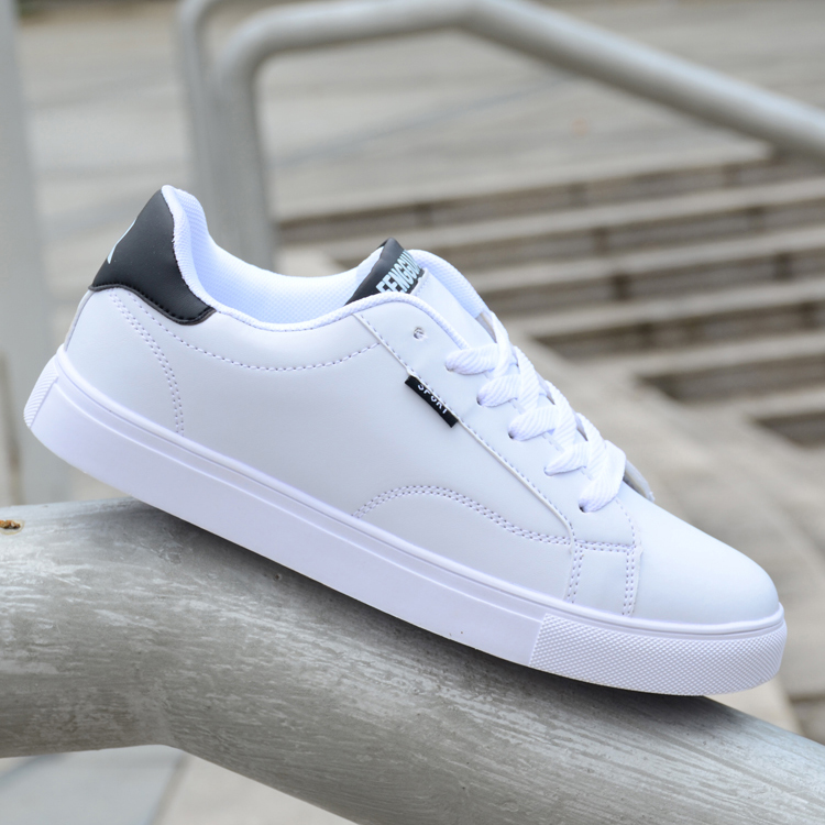 夏季男鞋潮鞋低帮运动休闲鞋学生百搭板鞋男韩版透气白鞋子男8_特价猫
