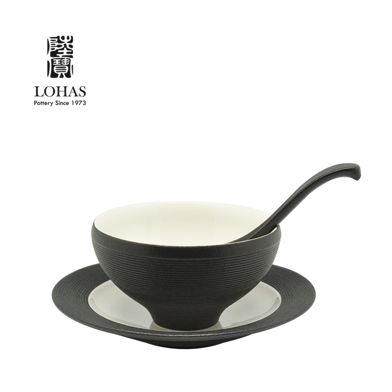 Lupao ceramic bowl Japanese household tableware bowl meal salad bowl of soup bowl dish plate zen wind pattern design