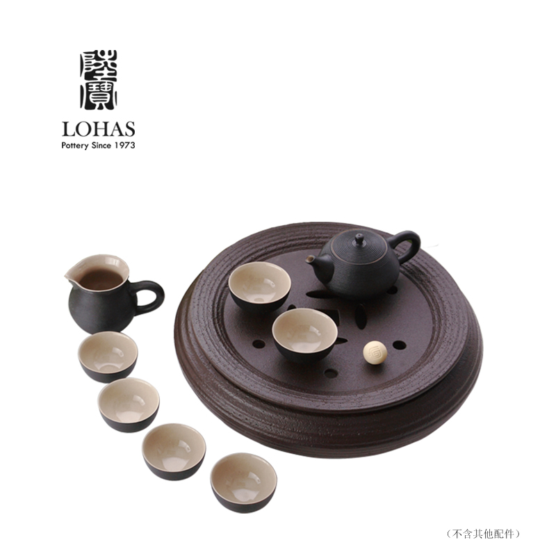 Lupao harmony tea tray was Taiwan Lupao make tea tea tray plate set of ceramic tea tray storage tea tray