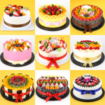 Cake model new net celebrity European style lace fruit simulation creative birthday cake model window plastic sample