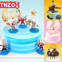 Tianzhuo 21 new simulation cake model chicken eating game cartoon Flamingo net celebrity party birthday cake sample